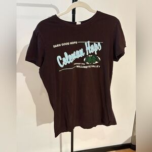 Abella Dark Brown Graphic Tee